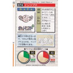 Alternative view of Kleinstein - No.074 - 1996 Red Monsters Collection - Japanisch (NM)
