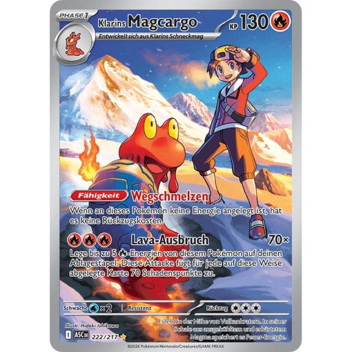 Klarins Magcargo – ASC 222/217 Art Rare – Deutsch – HolonCardshop